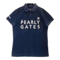 PEARLY GATES レディース ゴルフ ポロシャツ ネイビー size1 - メルカリ