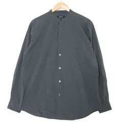 COMME CA ISM コムサイズム 通年★ バンドカラー シャツ Sz.L メンズ 灰