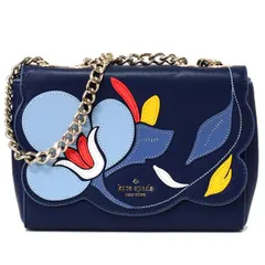 ケイトスペード バッグ katespade スムースレザー ブライアー レーン フローラル 花柄 フラワー キルティング 刺繍 アップリケ チェーン ミニ 2way クロスボディー 斜めがけ ショルダーバッグ ブレザーブルー WKRU5827