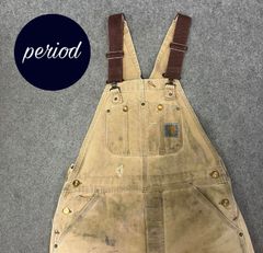 最終値下げ）Carhartt ダック オーバーオールブラウン2点 - メルカリ