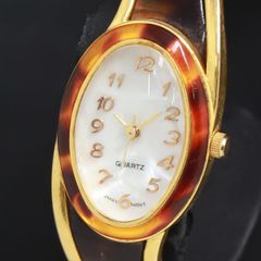 希少 ORIENT べっ甲 バングルウォッチ ゴールド 腕時計 Y2K - メルカリ