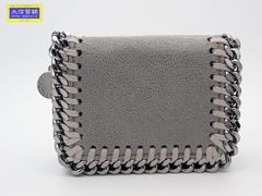 STELLA McCARTNEY ステラマッカートニー三つ折り財布 521371 グレー 中古B 【送料無料】 A-8840【質屋出品】