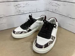 COLEHAAN コールハーン レザースニーカー GRANDPROラリー スニーカー W22920 白／蛇柄／ワインレッド 6,1/2B