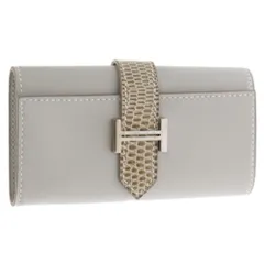 HERMES (エルメス) ベアン タッチ 4連 キーケース リザード タデラクト シルバー金具 □R刻印 グレーのサムネイル