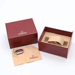 OMEGA オメガ 赤 時計用 箱 保証書 余りコマ付き - メルカリ