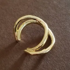 イヤーカフ◆二連ゴールド