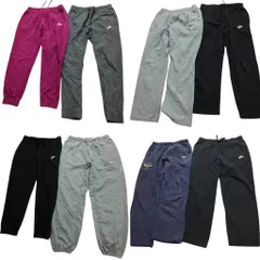 古着卸 まとめ売り ナイキ NIKE スウェット パンツ 8枚セット (メンズ Ｌ ) ジョガーパンツ ワイド スウォッシュ 中古 古着 NC0840