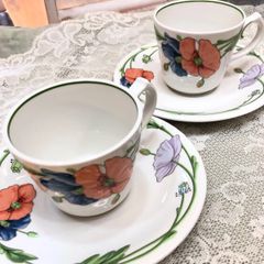 ビレロイ＆ボッホ　A mapola カップ&ソーサー　2客セット