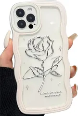 【新着商品】ウェーブ おしゃれケース デザイン ケース ケース カラフルケース ケース クリア 可愛い TPUカバー 波状エッジ 用の ソフトシェル inch ケース ワイヤレス充電対応 6.7 軽量 Max 薄型 Pro ファッションフォンケース 耐衝撃ケー