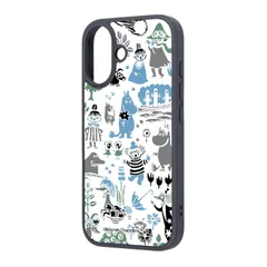 iPhone 17 / ムーミン / maru 衝撃吸収 バンパー ハイブリッドケース / パターン_2