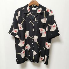 未使用 25SS MAHAL ビーズエンブロイダリー オープンカラーシャツ 2 