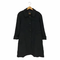 美品♡レリアン　高級シルク100%ロングトレンチコート　ベルト　黒　11 BLANK トレンチコート コート Leather long trench coat