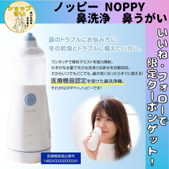 ノッピー NOPPY NOP-001 一般医療機器 花粉症 予防 改善 ミストで痛くない鼻うがい ミスト式電動鼻洗浄器 正規品 電動 鼻洗浄器 携帯型ミスト鼻洗浄機 鼻洗浄 鼻腔内洗浄 鼻うがい器 鼻洗い 鼻掃除  家族 子供 花粉 ウイルス 鼻炎