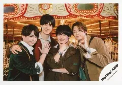 【中古】生写真(ジャニーズ) Hey! Say! JUMP/集合(4人)/横型・上半身・衣装黒・赤・茶色・白・有岡右手顎/アルバム「PARADE」MV＆ジャケ写オフショット/公式生写真