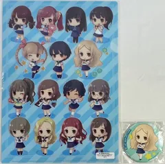未開封　BLUE REFLECTION 等身大タペストリー限定特典 特製クリアファイル + 特製缶バッジ(ミニキャラ来夢)のサムネイル