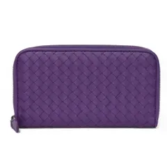 BOTTEGAVENETA ボッテガヴェネタ ジップアラウンドウォレット ナッパ ラウンドファスナー ロングジップウォレット 札入れ カードケース コインケース 美品 イントレチャート モナリザ 長財布 518389 V001N 5213