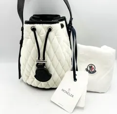【極美品】モンクレール　ショルダーバッグ　SNOW　千鳥格子　ナイロン　レザー 極美品】モンクレール ショルダーバッグ SNOW 千鳥格子 ナイロン
