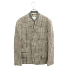 Martin Margiela (マルタンマルジェラ) 23AW Tan Collarless Coat Jackt SI1BN0009 千鳥格子ノーカラージャケットのサムネイル
