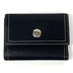 COACH コーチ 3つ折り財布 ウォレット ブラック 黒 内側ピンク レディース 25i菊-