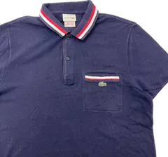 LACOSTE ☆ ネイビー 半袖 ポロシャツ タイトフィット 4 スタイリッシュ スポーツ テニス トレーニング デイリーユース ラコステ■S2602のサムネイル