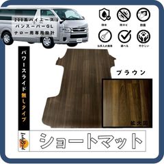 200系ハイエースワゴンGL(10人)用 カーゴマット ブラウン - 車内アクセサリ