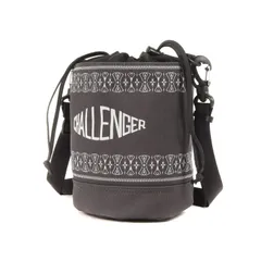 【美品】CHALLENGER チャレンジャー バッグ サイズ:M / 24SS バンダナ 巾着 / ショルダーバッグ (BANDANA KINCHAKU) / グレー / ブランド カバン【メンズ】【中古】