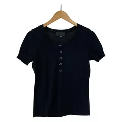 UNTITLED アンタイトル 半袖 ニットカットソー size2/ブラック