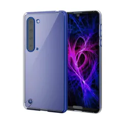 エレコム AQUOS R5G ケース ハイブリッド 耐衝撃＋頑丈 [エアークッションで四隅を保護] クリア PM-S201HVCKCR 