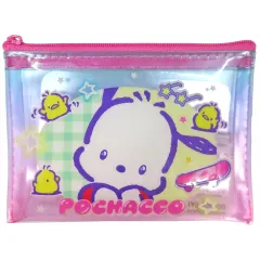 【中古】バッグ ポチャッコ(胸キュンメモリーズ) クリアフラットポーチ(S) 「サンリオキャラクターズ」