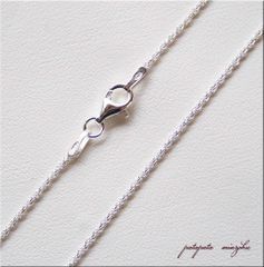 カット フレンチ ロープ チェーン 1.2mm 50ｃｍ SV925 シルバー チェーン ネックレス アクセサリー