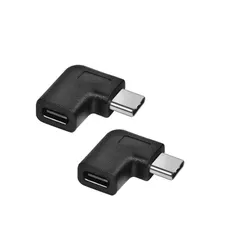 【在庫処分】2個セット 延長アダプタ コネクター c USB USB メス オス 90度 変換アダプタ タイプc USB3.1 L字 変換 C Type YFFSFDC