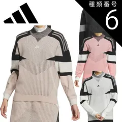 種類6：S/ブラック（IM7207） アディダスゴルフJSC22 アーカイブ グラフィック モックネック 長袖セーターレディース ゴルフ ウェア「ADIDAS GOLF JSC22」2024年秋冬モデル