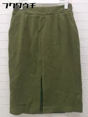 ◇ JOURNAL STANDARD relume ジャーナルスタンダード ウール混 膝下丈 タイト スカート サイズS カーキ系 レディース 【中古】 【1002798523470】