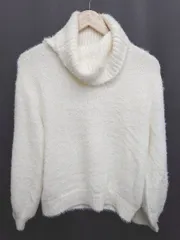 ◇ MERCURYDUO マーキュリーデュオ シャギーニット 長袖 セーター サイズF アイボリー レディース P  【1407260021469】