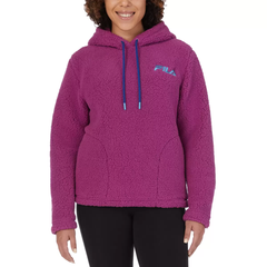 【新品未使用タグ付き】フィラ レディース フリースパーカー パープルワイン L Fila Ladies Fleece Hoodie Purple Wine