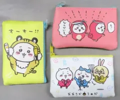 【中古】バッグ ちいかわ＆ハチワレ＆うさぎ ちいかわKANSAI ミニポーチ3個セット 「ちいかわ なんか小さくてかわいいやつ」