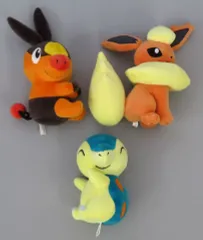 【中古】ぬいぐるみ 全3種セット ほぺぴた ぬいぐるみ～ブースター・ヒノアラシ・ポカブ～ 「ポケットモンスター」