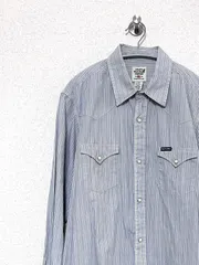 【POLO JEANS CO.】00s L/S ストライプウエスタンシャツ L ポロジーンズ ラルフローレン ヴィンテージ 古着