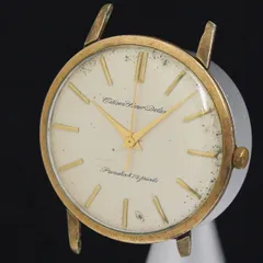 BINGOアンティーク14K金無垢 手巻きメンズ腕時計ジャンク出品