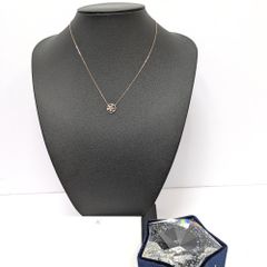 Dz801241 ヨンドシー K10 ネックレス 花モチーフ レディース 4℃ 中古