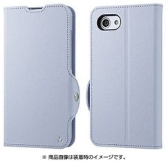 【訳あり・未使用品】手帳型ケース ライトブルー AQUOS R compact■701SH／au SHV41／SH-M06■アクオスR コンパクト