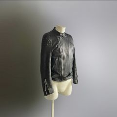 超希少>ダブルライダース 英国製 70,80s リアルレザー社 ホワイト 
