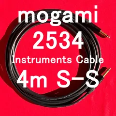 mogami 2534 Instruments Cable w/ Neutrik Gold Plated Plug SS 4m