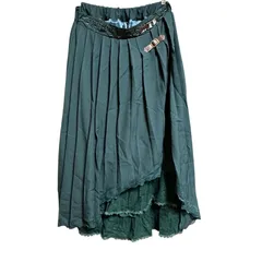 axes femme モスグリーン ロングスカート レディースM アクシーズファム