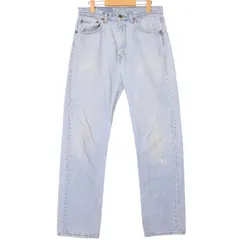 90年代 USA製 Levi's リーバイス 505 デニムパンツ ライトブルー (メンズ W33 L32) 中古 古着 A1710