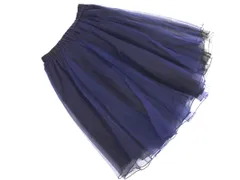 Couture brooch クチュールブローチ チュール ギャザー スカート size38/紺 ■■ レディースのサムネイル