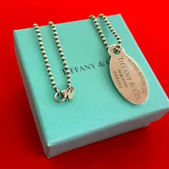 極 美品 袋付 TIFFANY&Co. ティファニー リターントゥ オーバルタグ ネックレス シルバー925 ペンダント チョーカー シルバー 14141