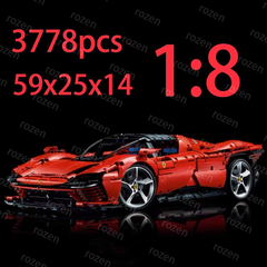フェラーリ デイトナ SP3 3778pcs　レゴテクニック LEGO互換
