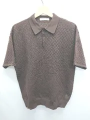 ◇ ⊂ JOURNAL STANDARD ジャーナルスタンダード メッシュ 半袖 ポロシャツ サイズＭ ブラウン メンズ E  【1506250009415】