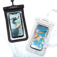 【迅速発送】【海でもお風呂でも使える】【 深さ30mまで完全防水 IPX8 】スマホ 防水ケース 防水スマホケース 携帯防水ケース【2個セット】【ほぼ全てのスマホ対応】【顔認証対応】 iphone Android 海 プール お風呂 水中撮影 超透明素材 ロッ